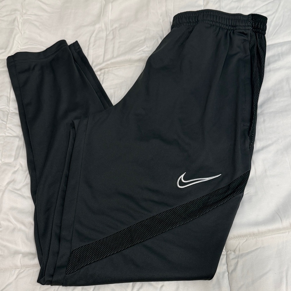 Nike Dark Grey Dri Fit Jogger Pants with zippered pockets